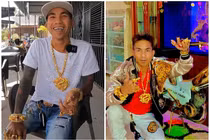 “Ngã ngửa” độ chịu chơi của đại gia đeo 50 cây vàng trên người