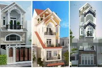 10 mẫu nhà ống mái giật cấp đẹp mê ly