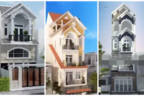 10 mẫu nhà ống mái giật cấp đẹp mê ly