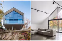 Ngôi nhà nhỏ chênh vênh trên vách núi đẹp “rụng tim“