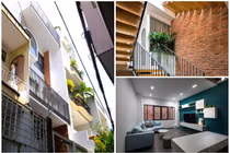 Dành 1/3 diện tích cho giếng trời, nhà trong ngõ ngập ánh sáng