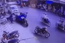 Kẻ gian lấy trộm bao hàng của tài xế xe ba gác tại TPHCM 