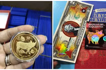 Đủ loại tiền hình heo đón Tết Kỷ Hợi 2019