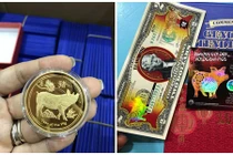 Đủ loại tiền hình heo đón Tết Kỷ Hợi 2019