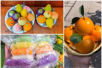 Bánh bao hình trái cây, xôi ngũ sắc "hốt bạc" ngày Rằm Tháng Giêng