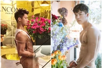 Chàng trai bán hoa khoe ngực trần gây sốt MXH