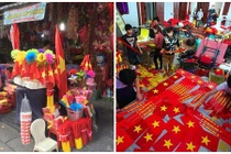 Sản phẩm cổ vũ Olympic Việt Nam hút hàng trước trận tứ kết