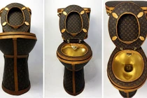 Choáng váng bồn cầu bọc túi Louis Vuitton giá hơn 2 tỷ 