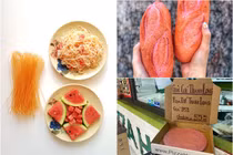 Bún dưa hấu, pizza, bánh mì thanh long... từ nông sản “giải cứu” mùa corona được lòng khách