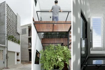 Nhà Sài Gòn lạ mắt, cá tính với gạch lỗ