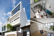 Thiết kế lệch tầng, nhà phố mang nắng gió vào từng góc