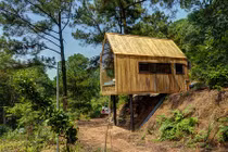 Nhà gỗ tiện nghi ở ngoại thành Hà Nội gây choáng báo Tây