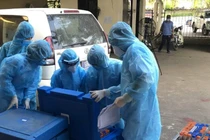 Hơn 10.000 người lao động tại KCN Quang Châu, Bắc Giang lấy mẫu xét nghiệm trong đêm