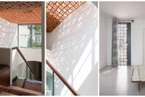 Nhà phố nổi bần bật nhờ hệ mái hoa gió lạ mắt