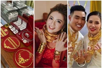 Choáng váng những cô dâu nhận hồi môn 3 đời tiêu không hết