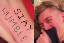 Clip: Anh chàng dở khóc dở cười khi hình xăm sai lỗi chính tả