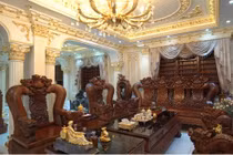 Trầm trồ biệt thự toàn gỗ quý của đại gia Thanh Hóa