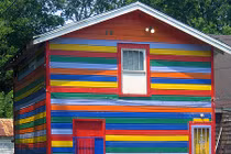 Tròn mắt những ngôi nhà màu sắc kỳ lạ nhất thế giới