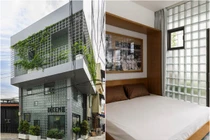 Nhà trong hẻm ngập ánh sáng nhờ mặt tiền thiết kế "lạ"