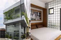 Nhà trong hẻm ngập ánh sáng nhờ mặt tiền thiết kế "lạ"