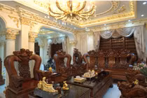 Cận cảnh biệt thự toàn gỗ quý của đại gia Thanh Hóa