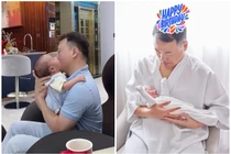 Loạt ảnh “nhập vai ông bố bỉm sữa” chu đáo của Shark Bình 