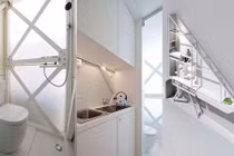 Ngỡ ngàng nội thất "kịch độc" bên trong ngôi nhà siêu mỏng