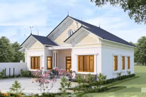 10 mẫu nhà cấp 4 mái thái gây sốt dịp cuối năm