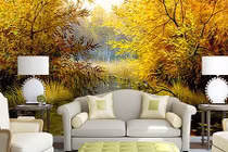 Đưa cả thiên nhiên vào nhà đẹp với tranh tường 3D siêu độc