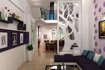 Phòng khách đẹp mê hồn với giấy dán tường 3D