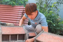 Ngỡ ngàng tiểu cảnh kiến trúc cổ độc đáo của 9X Hà thành