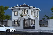 Mãn nhãn biệt thự trắng cổ điển sang trọng giữa phố Sài Gòn