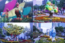 Đường hoa Nguyễn Huệ rực rỡ trước ngày khai mạc