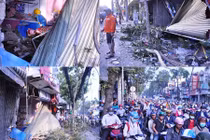 Xe đầu kéo container lao vào nhà dân giữa Sài Gòn