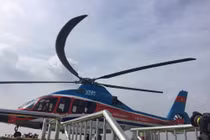 TP.HCM: Bay kiểm tra bãi đậu trực thăng nóc toà nhà Times Square 