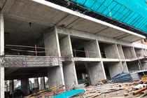 Cảnh đìu hiu ở dự án Opal Garden Đất Xanh bị tạm dừng thi công