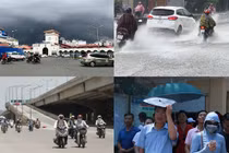 Ảnh: Hà Nội nắng đổ lửa, Sài Gòn lại mưa trắng trời