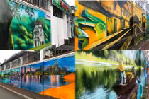 Mãn nhãn vẻ đẹp 3 miền trên tường trường mầm non ở TPHCM