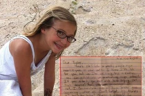 Bức thư cảm động của bé gái 12 tuổi trước khi mất