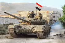 Trở lại Tal Tamr, quân đội Syria mang theo nhiều vũ khí hạng nặng