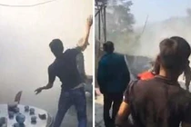 Người dân ném bom xăng phản đối cưỡng chế ở Vân Đồn, 3 cán bộ trọng thương