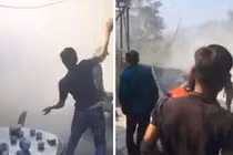 Người dân ném bom xăng phản đối cưỡng chế ở Vân Đồn, 3 cán bộ trọng thương