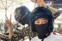 Cường Đô La, Đàm Thu Trang đưa con trai đi “đua xe” 