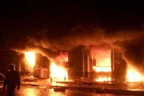 Cháy chợ Phố Hiến Hưng Yên, hàng hóa chìm trong biển lửa