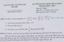 Đề thi vào lớp 10 môn Toán toàn Thành phố Hà Nội chiều 11/6 và đáp án