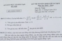 Đề thi vào lớp 10 môn Toán toàn Thành phố Hà Nội chiều 11/6 và đáp án
