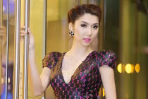 Ngọc Quyên kiêu sa đi dự tiệc