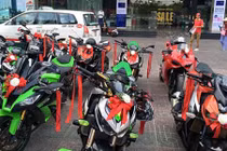 Gần trăm môtô PKL tham gia rước dâu tại Sài Gòn