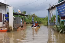 Trận ngập lụt lịch sử vừa qua ở Phú Quốc. Ảnh Tiền Phong