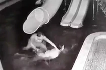 Công an triệu tập người đàn ông nhiều lần dìm vợ xuống hồ bơi